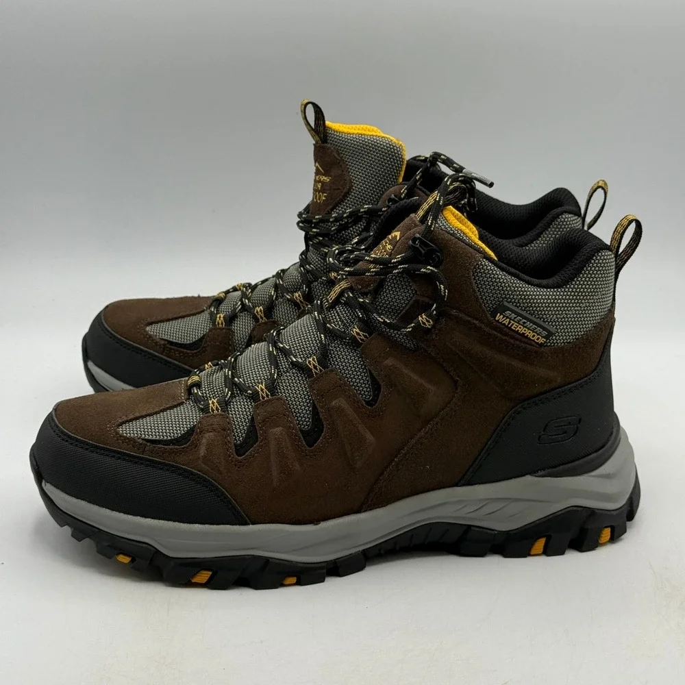 Skechers Rickter-Branson Shoes Mens Size 8.5 Khaki Brown Hiking 204910/KHK